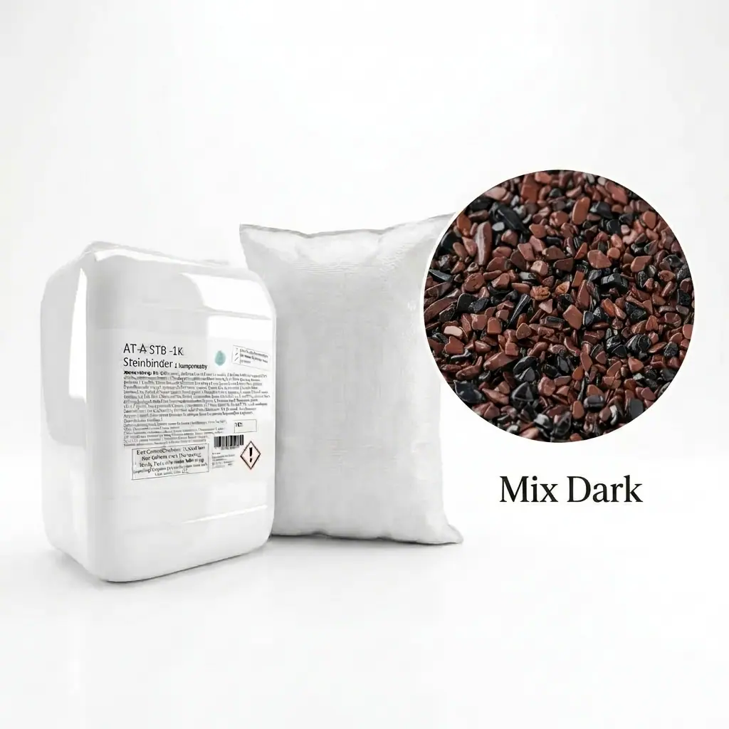 Steinteppich Set | Mix Dark | 2,5m² Steinteppich Set | Mix Dark | 2,5m²