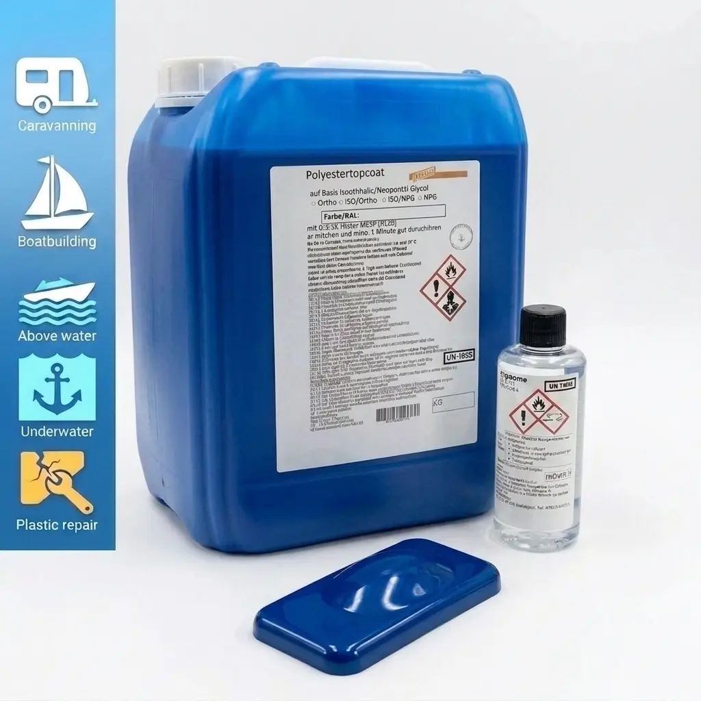 Topcoat iso + Härter | blau | UV-stabil | Über- & Unterwasser einsetzbar | hohe Deckkraft Topcoat iso + Härter | blau | UV-stabil | Über- & Unterwasser einsetzbar | hohe Deckkraft