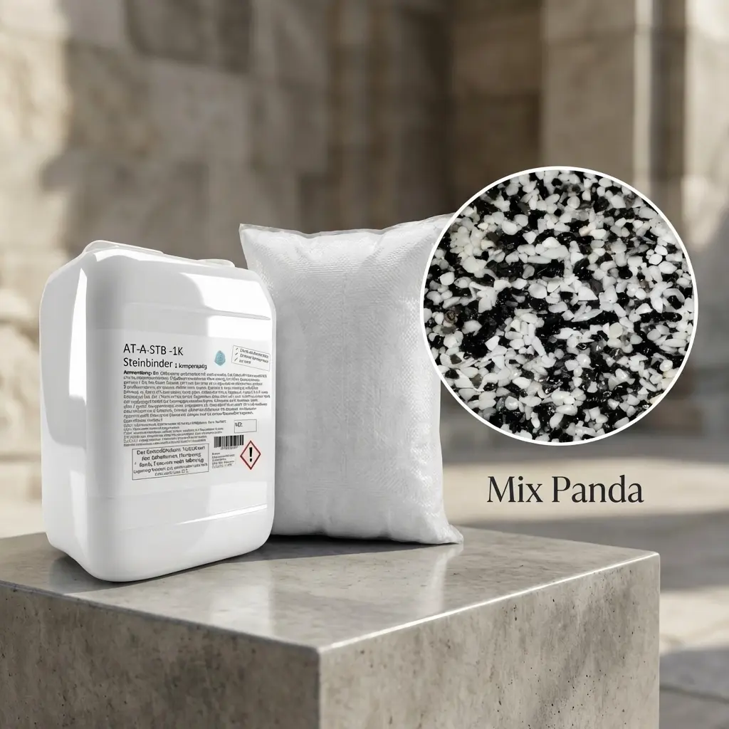Steinteppich Set|Mix Panda| 2,5m² 