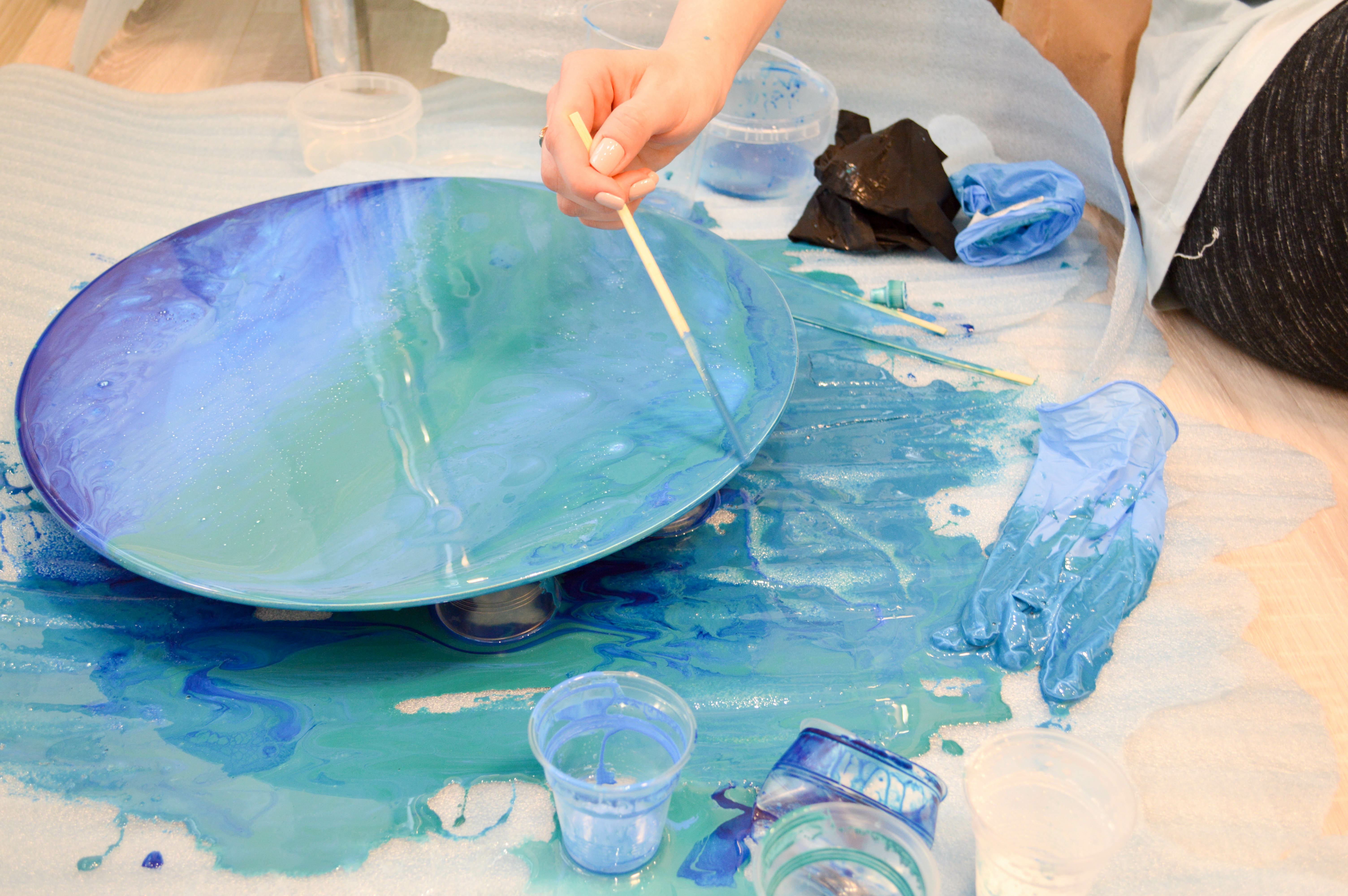 DIY Resin-Art Set - 2kg Harz + 8 Farben + Werkzeug DIY Resin-Art Set - 2kg Harz + 8 Farben + Werkzeug