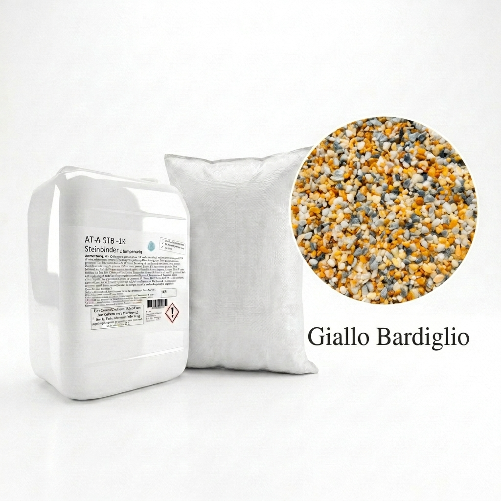Steinteppich Set| Mix Giallo Bardiglio| 2,5m² Steinteppich Set| Mix Giallo Bardiglio| 2,5m²