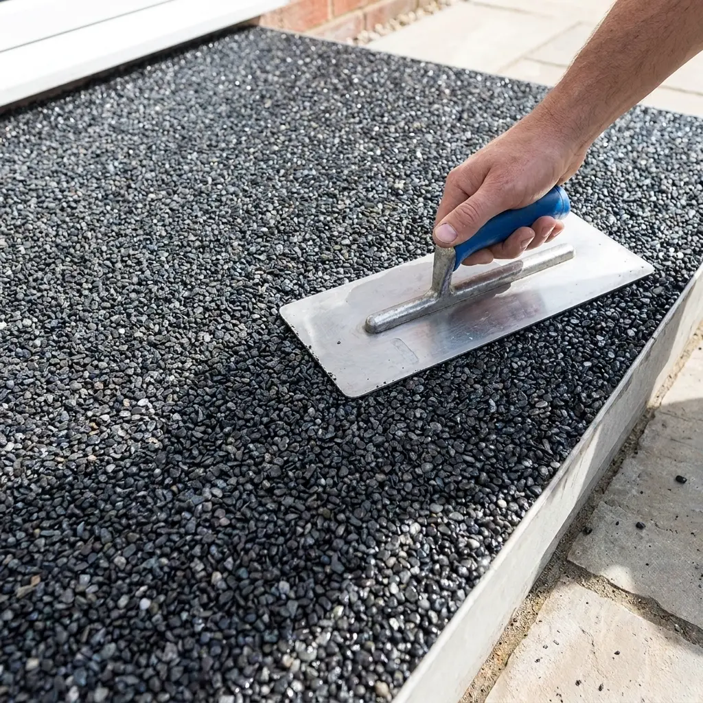 Steinteppich Treppe verlegen