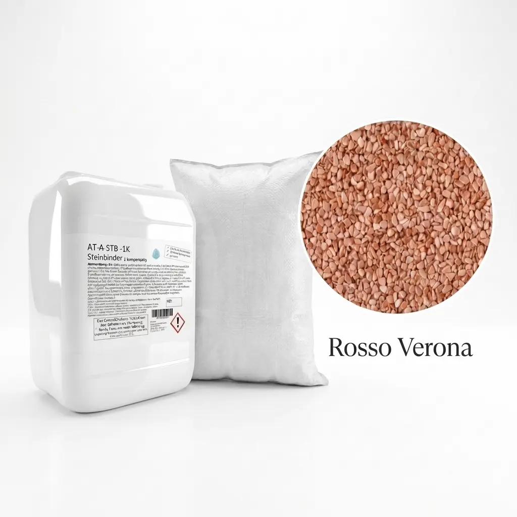 Steinteppich Set| Rosso Verona | 2,5m² Steinteppich Set| Rosso Verona | 2,5m²