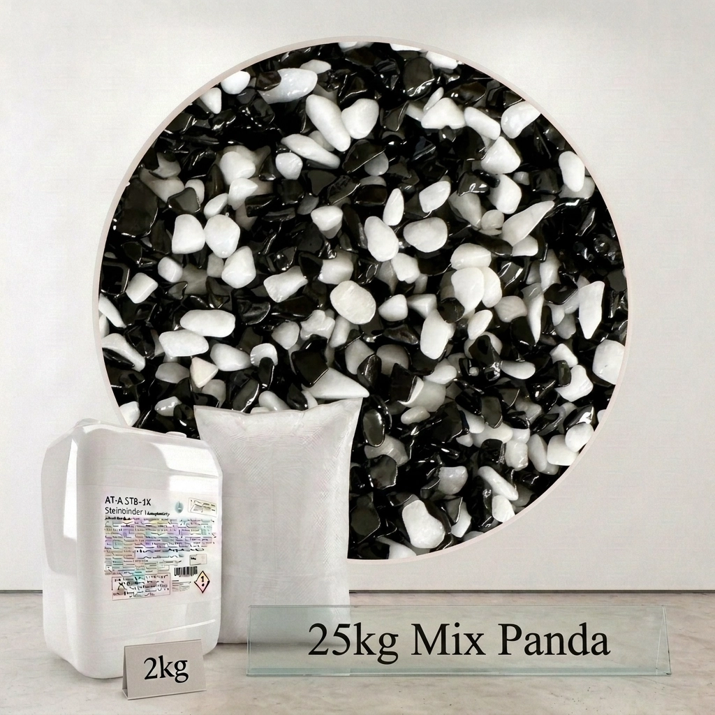 Steinteppich Set|Mix Panda| 2,5m² 
