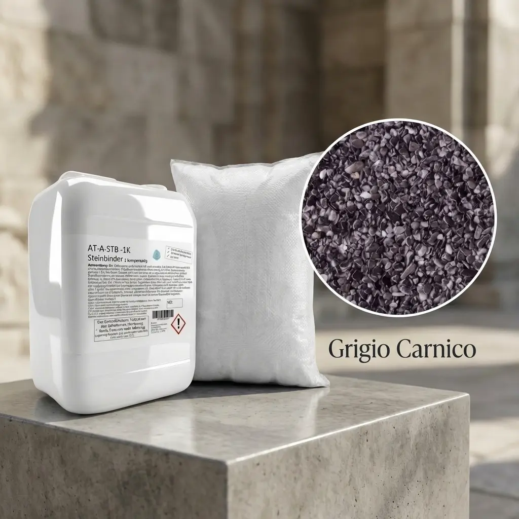 Steinteppich Set| Grigio Carnico | 2,5m²