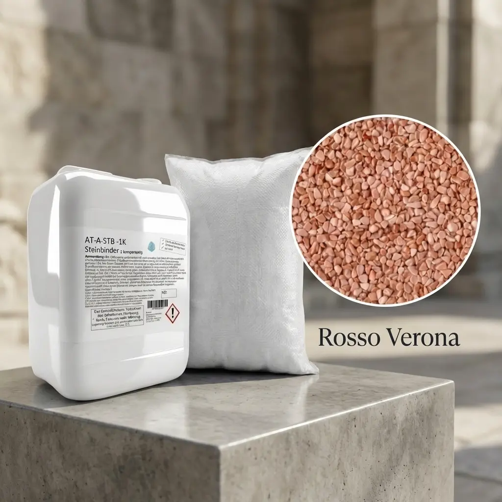 Steinteppich Set| Rosso Verona | 2,5m² 
