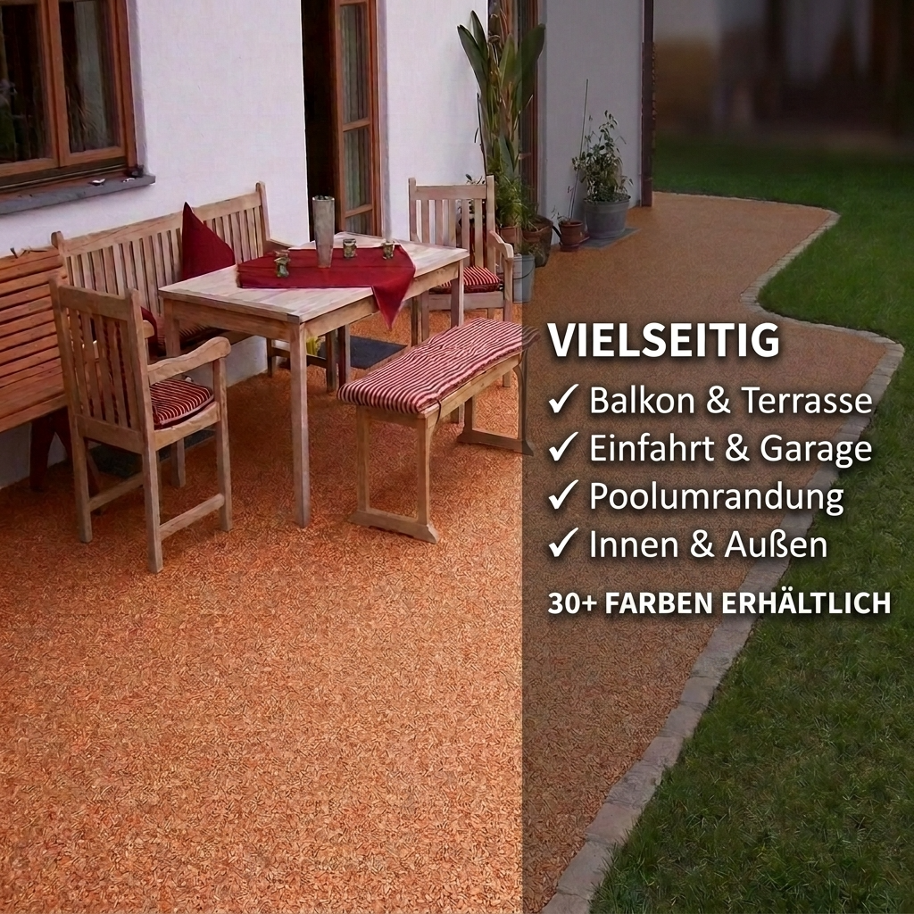Steinteppich Profi-Set Vlies | Marrone | 2,5m² 