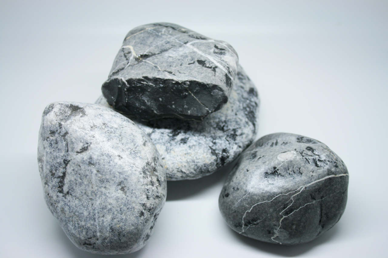 Dekosteine "Grigio Carnico" - ital. Naturmarmor für Innen und Außen, ca. 25kg