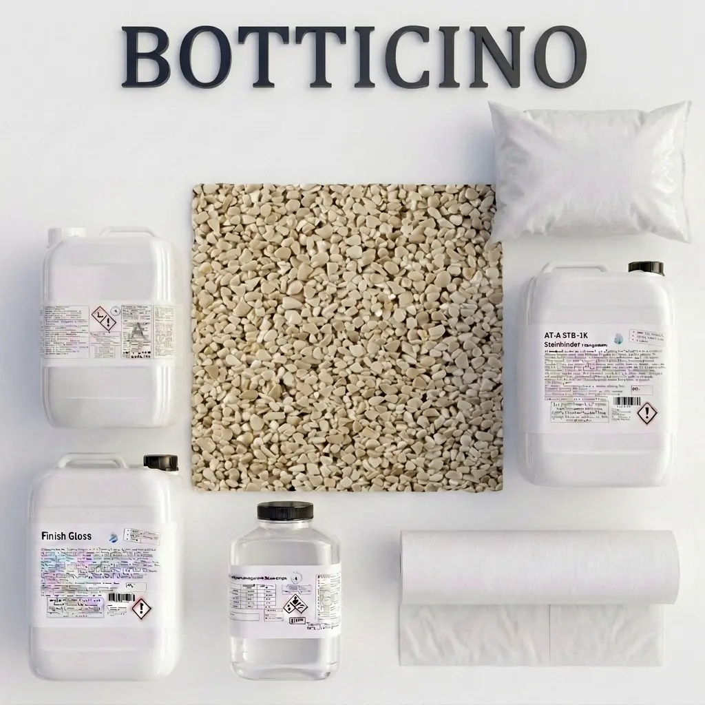 PRO| Steinteppichset| Vlies 1m² in Botticino PRO| Steinteppichset| Vlies 1m² in Botticino