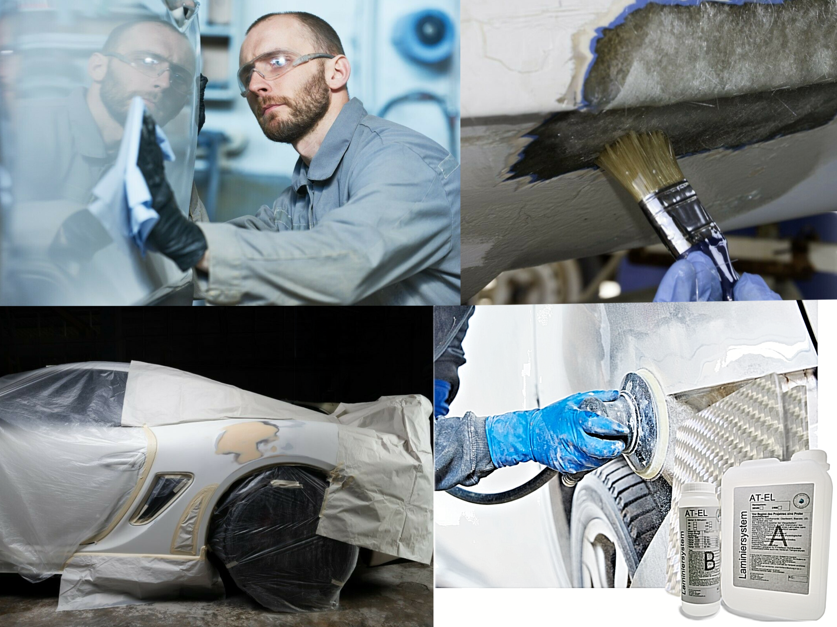 GFK-SET: 1kg Epoxidharz + Rovinggewebe 580g/m² EP