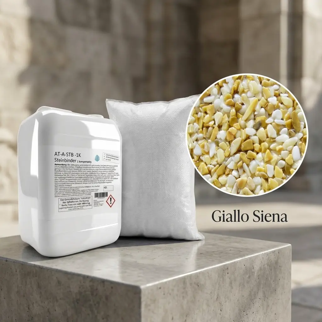 Steinteppich Set| Giallo Siena | 2,5m²