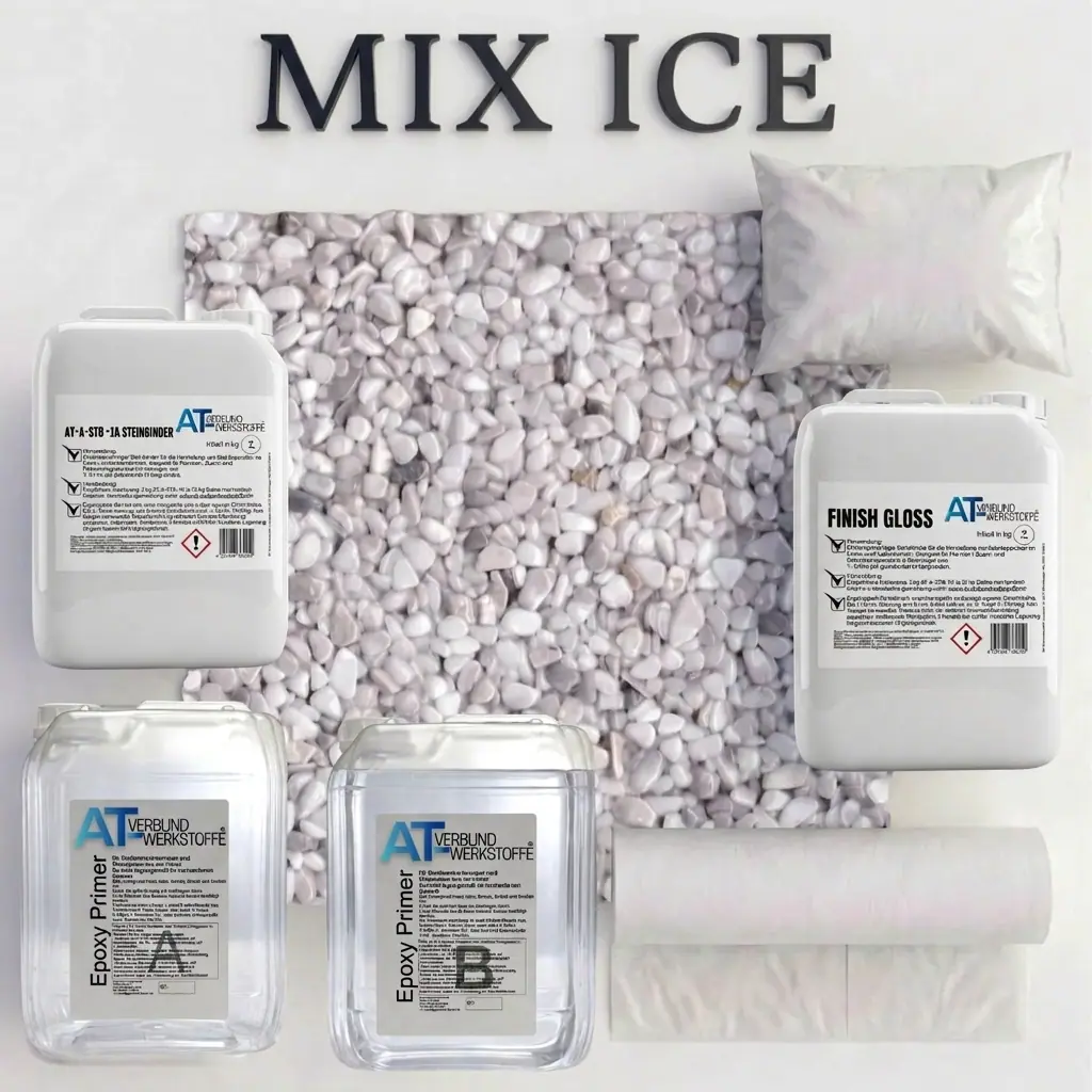 Steinteppich Profi-Set Vlies | Mix Ice | 2,5m² Kopie Steinteppich Profi-Set Vlies | Mix Ice | 2,5m² Kopie