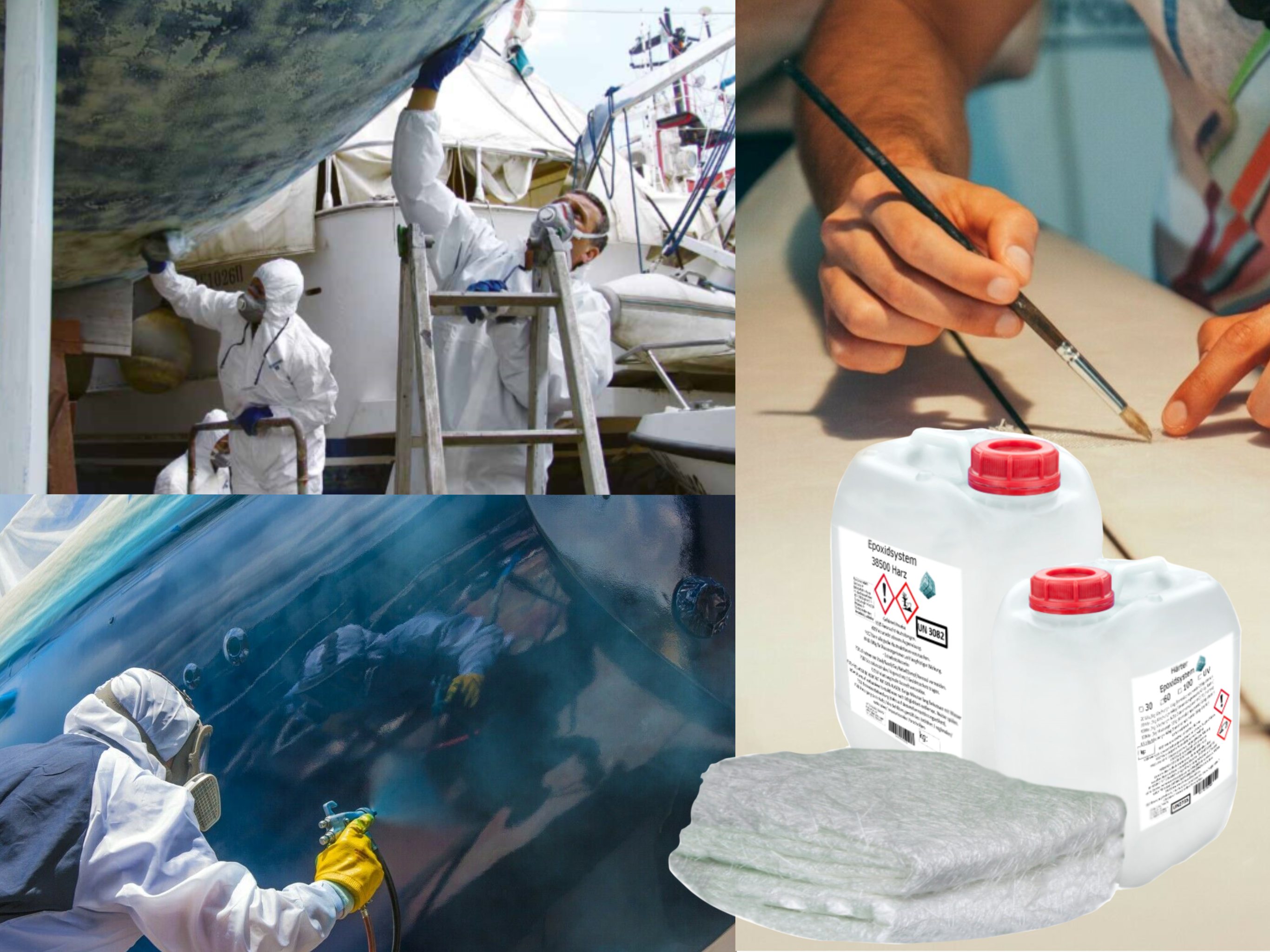 GFK-Set: 5kg Epoxidharz + 10m² Glasfasermatte 600g/m² GFK-Set: 5kg Epoxidharz + 10m² Glasfasermatte 600g/m²