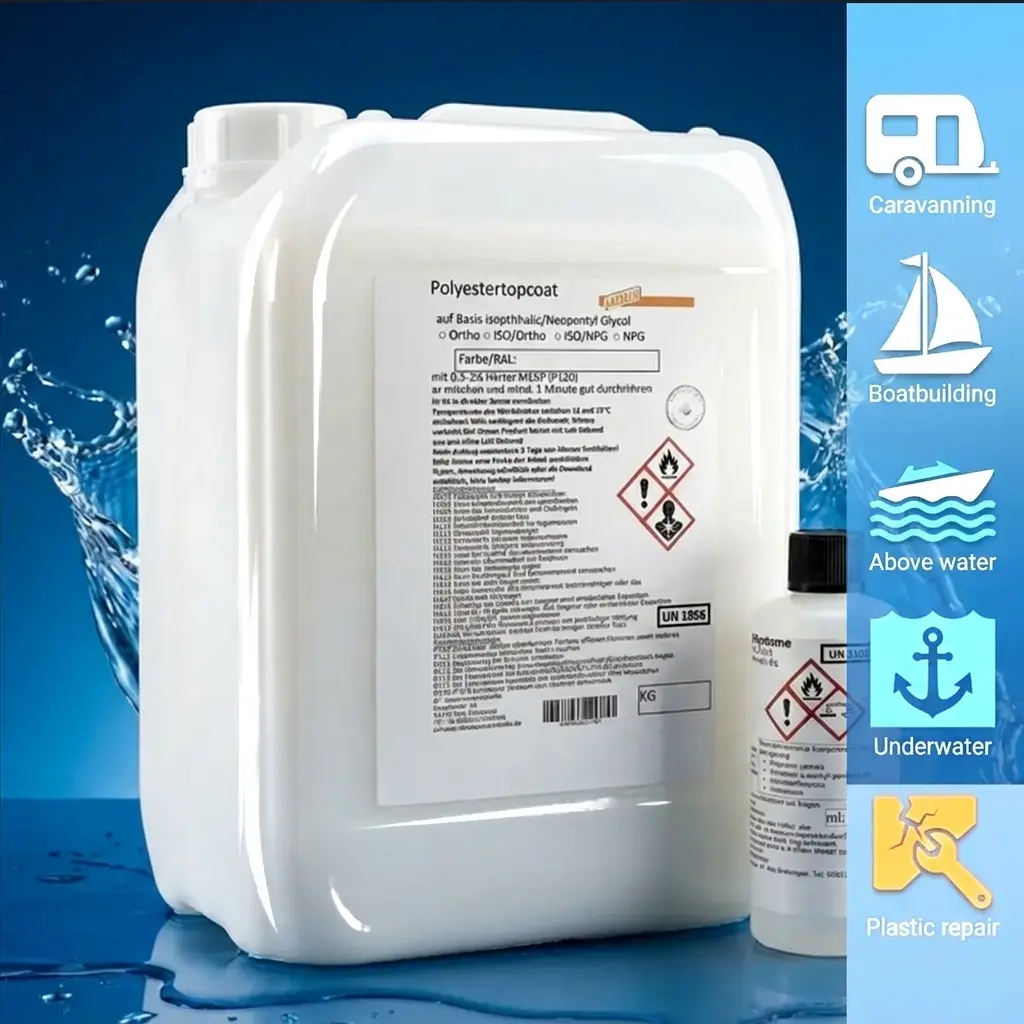 Topcoat iso | transparent | UV echt | Über- & Unterwasser einsetzbar | langlebig Topcoat iso | transparent | UV echt | Über- & Unterwasser einsetzbar | langlebig
