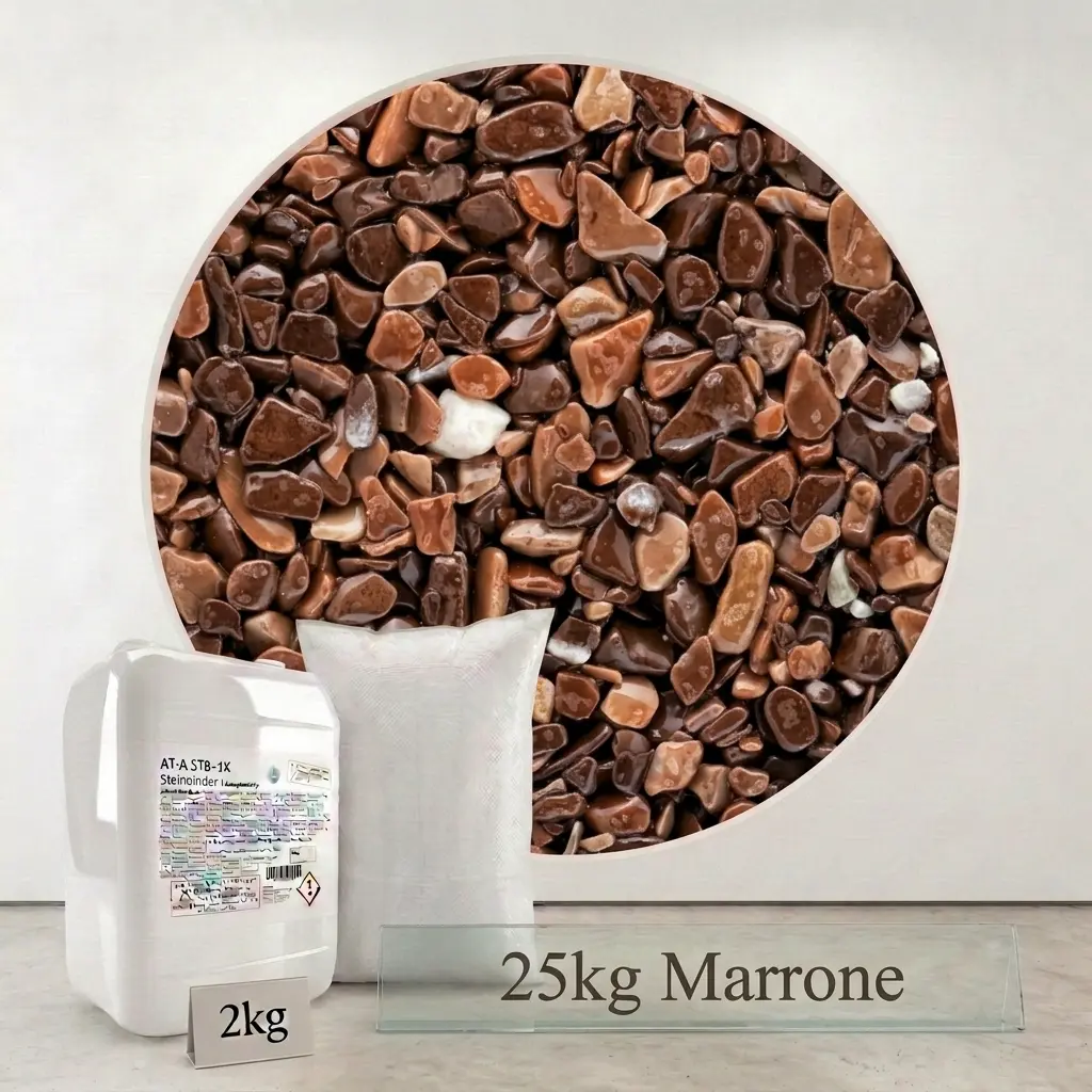Steinteppich Set| Marrone | 2,5m² 