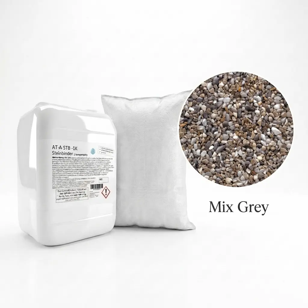 Steinteppich Set| Mix Grey| 2,5m²