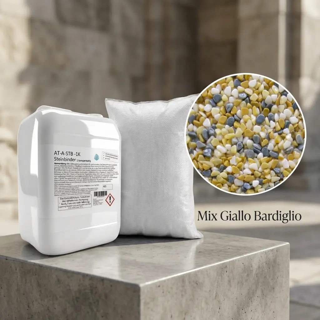 Steinteppich Set| Mix Giallo Bardiglio| 2,5m²