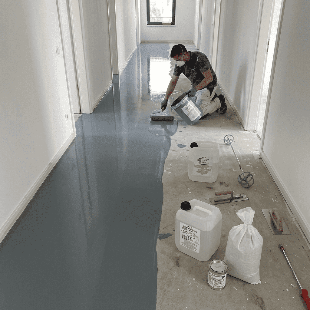 Epoxidharz Bodenbeschichtung  AT-EDF100 |32 Farben