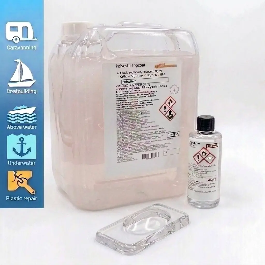 Topcoat iso | transparent | UV echt | Über- & Unterwasser einsetzbar | langlebig