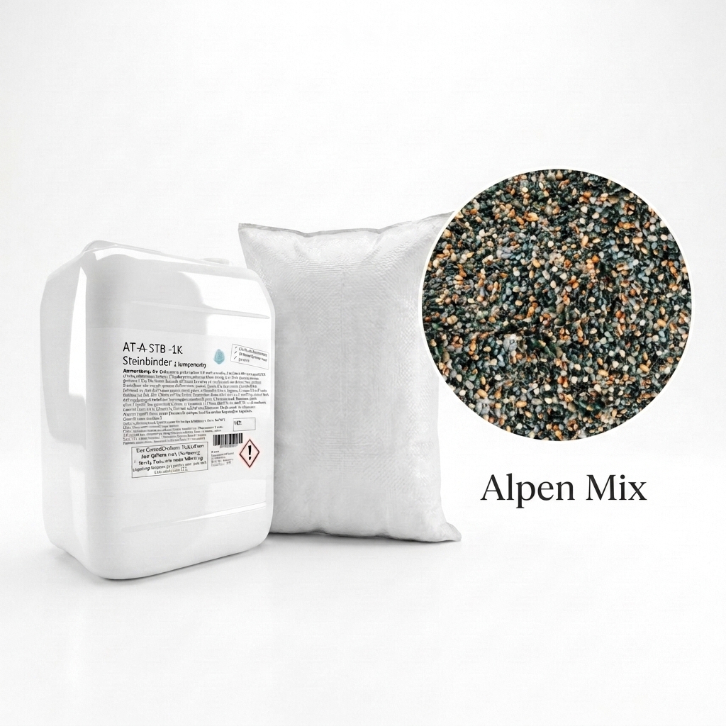 Steinteppich Set | Alpen Mix | 2,5m² Steinteppich Set | Alpen Mix | 2,5m²