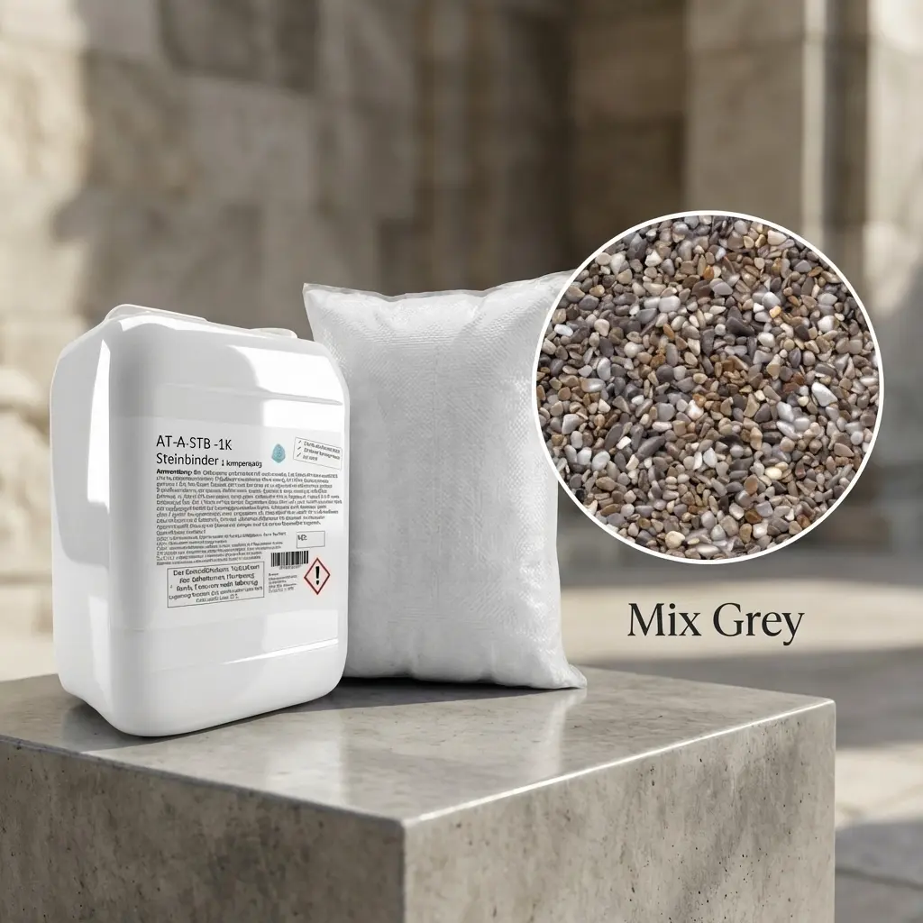 Steinteppich Set| Mix Grey| 2,5m²