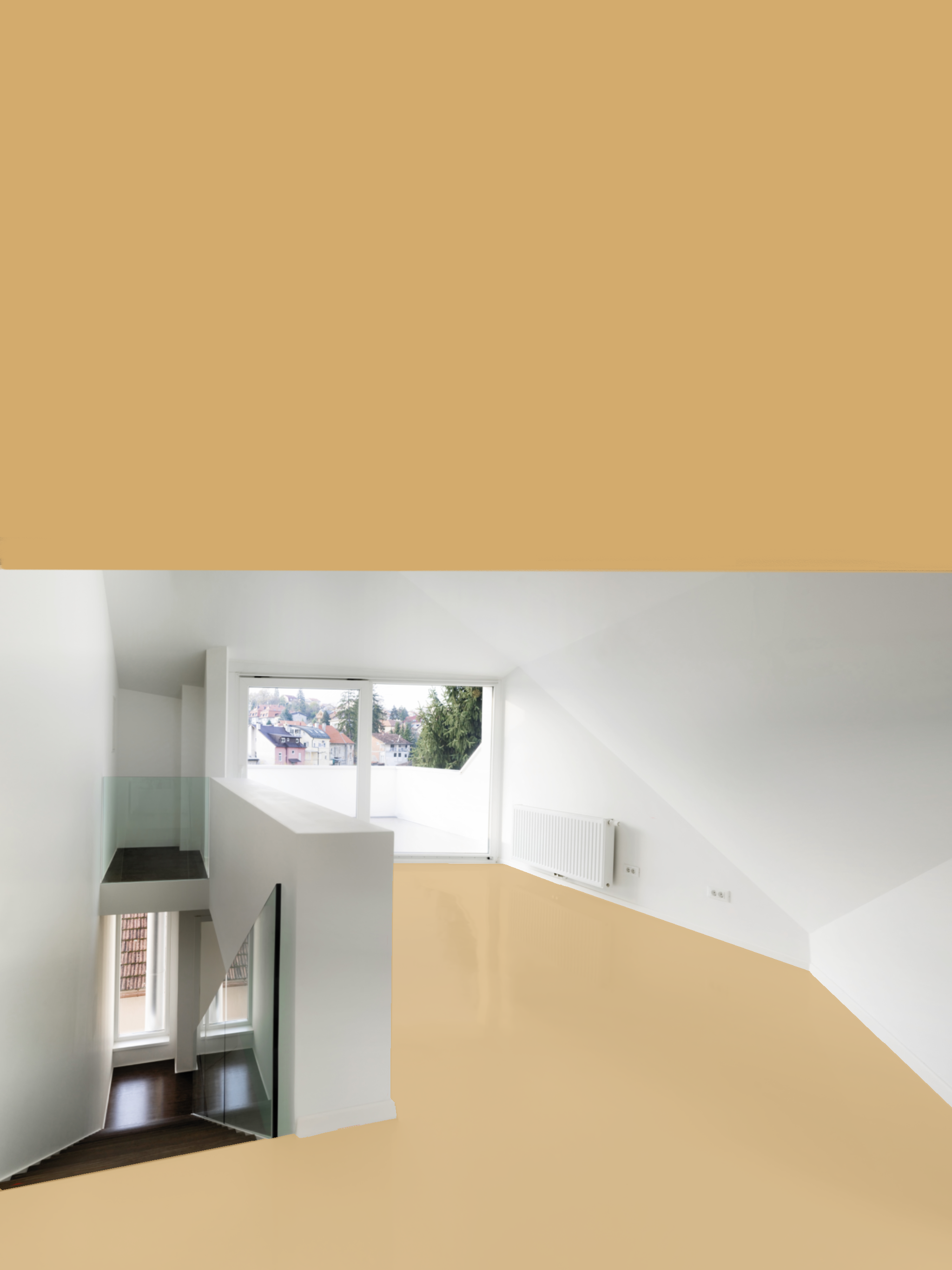 Epoxidharz Bodenbeschichtung AT-EDF100 |Beige Gelb