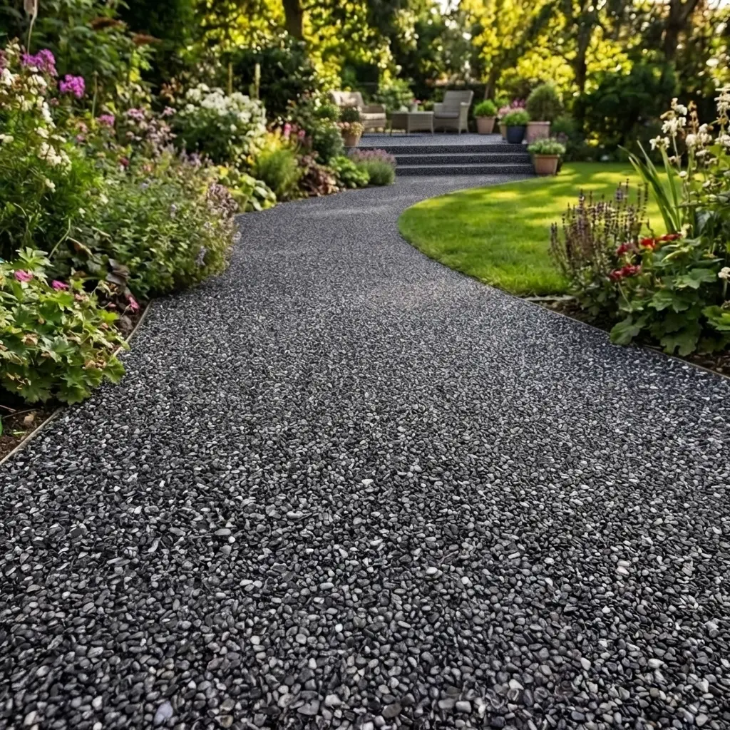Steinteppich im Garten